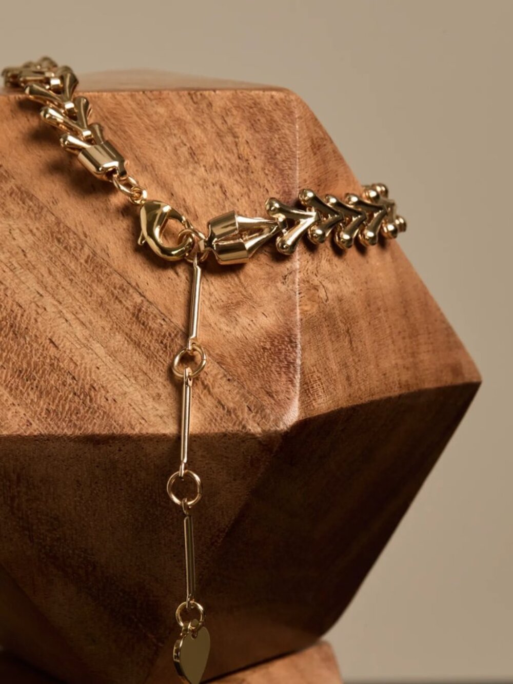 Lucky Brand Gold Triangle Chain Bracelet/NWT